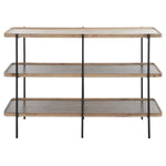 Safavieh Atwell 2 Shelf Console Table , CNS4204 - Oak/Black