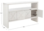 Safavieh Zella 4 Door Console Table, White Washed