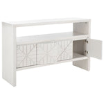 Safavieh Zella 4 Door Console Table, White Washed