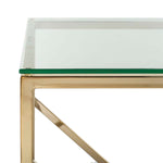 Safavieh Namiko Console Table , CNS6202 - Glass/Brass Metal Tube