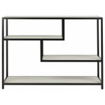 Safavieh Reese Geometric Console Table , CNS6203 - Beige / Matte Black