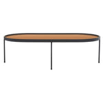 Safavieh Emmerick Mirrored Coffee Table , COF4219 - Rose Gold Top /Matte Black Legs
