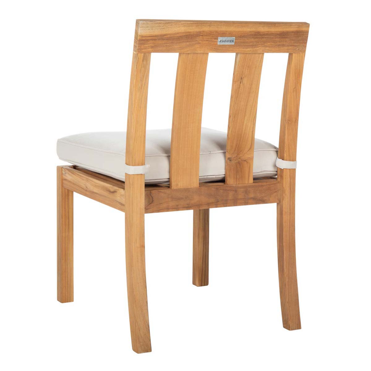 Safavieh Couture Montford Teak Dining Chair Natural (Set of 2) - Natural / Beige