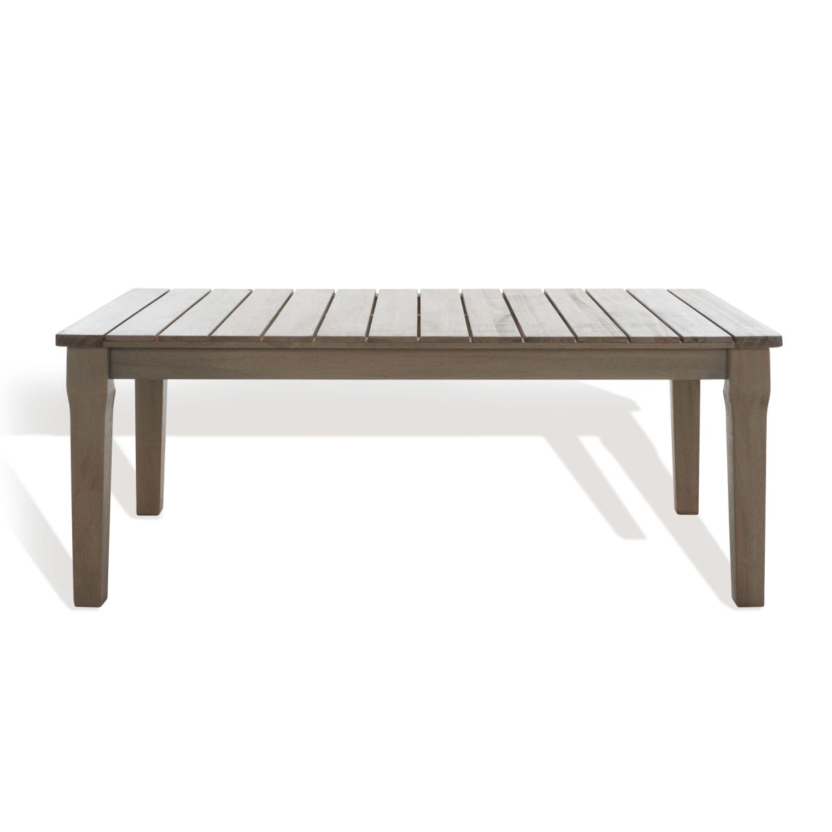 Safavieh Couture Martinique Wood Patio Coffee Table - Light Grey