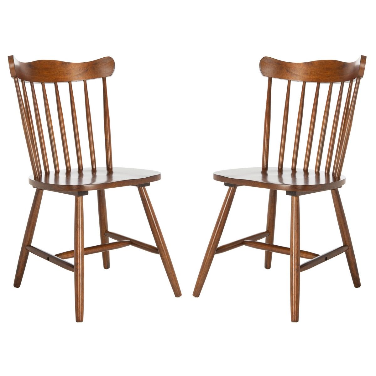 Safavieh Reeves Dining Chair, DCH1400 - Walnut (Set of 2)