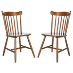 Safavieh Reeves Dining Chair, DCH1400 - Walnut (Set of 2)