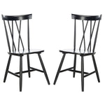 Safavieh Friar Dining Chair, DCH1401 - Black (Set of 2)