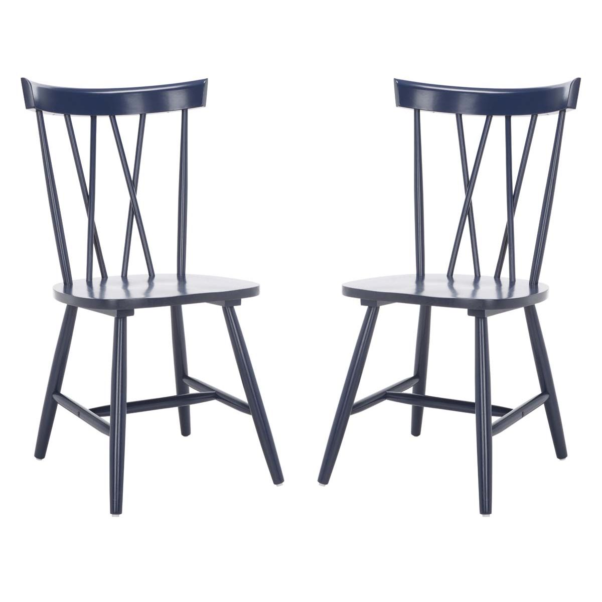 Safavieh Friar Dining Chair  , DCH1401 - Navy (Set of 2)