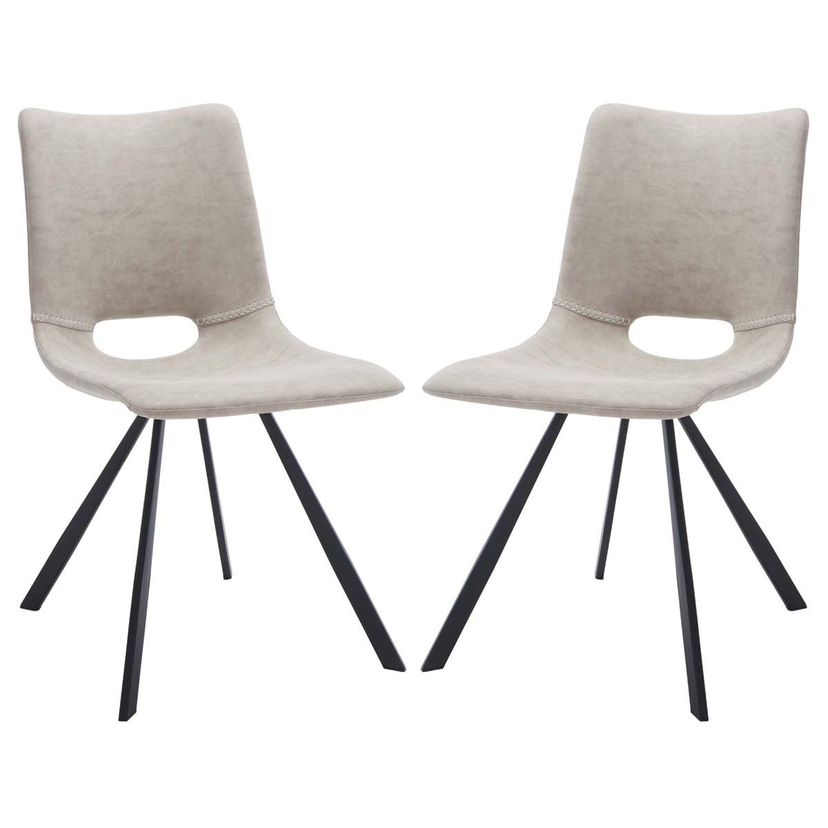 Safavieh Mika Dining Chair (Set of 2) , DCH3009 - Stone Grey