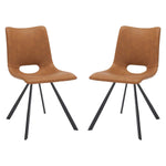 Safavieh Mika Dining Chair (Set of 2) , DCH3009 - Cigar Brown