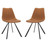 Safavieh Kayne Dining Chair (Set of 2) , DCH3010 - Cigar Brown