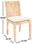 Safavieh Tojo Cane Dining Chair W/Cushion (Set of 2)