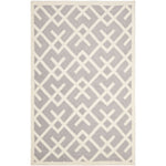 Safavieh Dhurries 552 Rug, DHU552 - Grey / Ivory