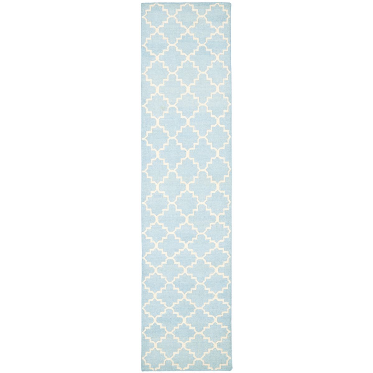 Safavieh Dhurries 554 Rug, DHU554 - Light Blue / Ivory