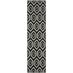 Safavieh Dhurries 556 Rug, DHU556 - Black / Ivory