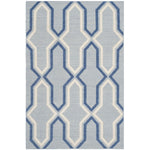 Safavieh Dhurries 559 Rug, DHU559 - Light Blue / Dark Blue