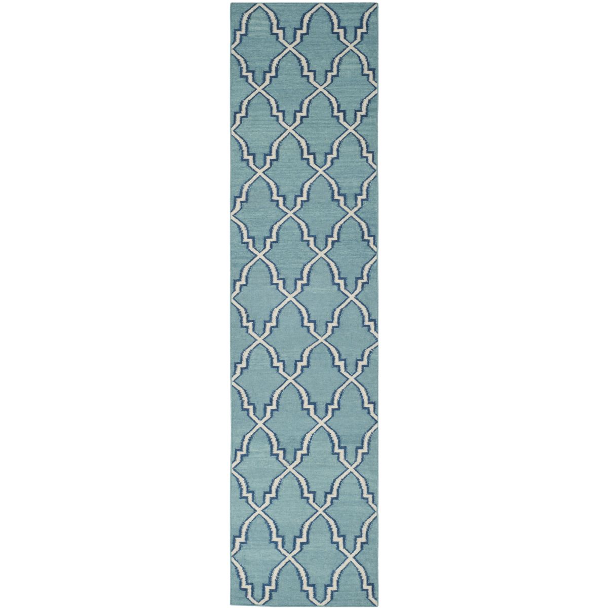 Safavieh Dhurries 564 Rug, DHU564 - Light Blue / Ivory