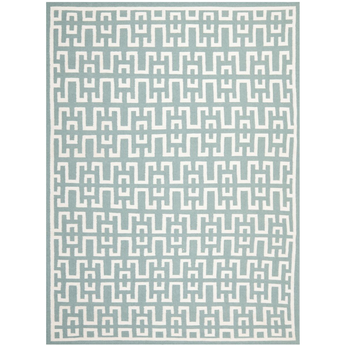 Safavieh Dhurries 621 Rug, DHU621 - Seafoam / Ivory