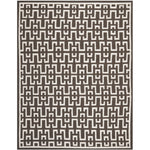 Safavieh Dhurries 621 Rug, DHU621 - Chocolate / Ivory