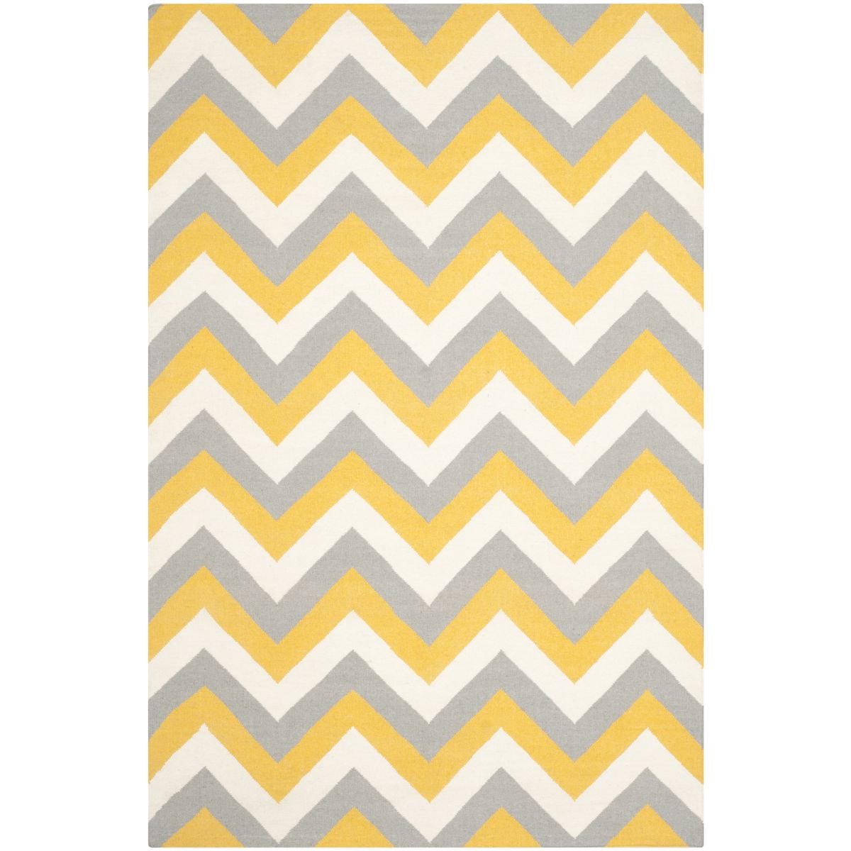 Safavieh Dhurries 640 Rug, DHU640 - Gold / Grey