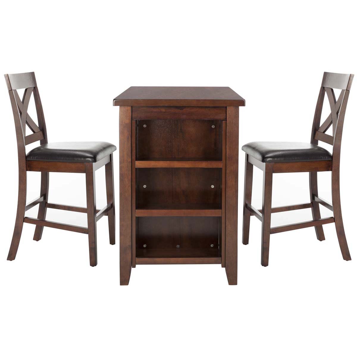 Safavieh Everest 3 Piece Pub Set , DNS9203 - Mahogany