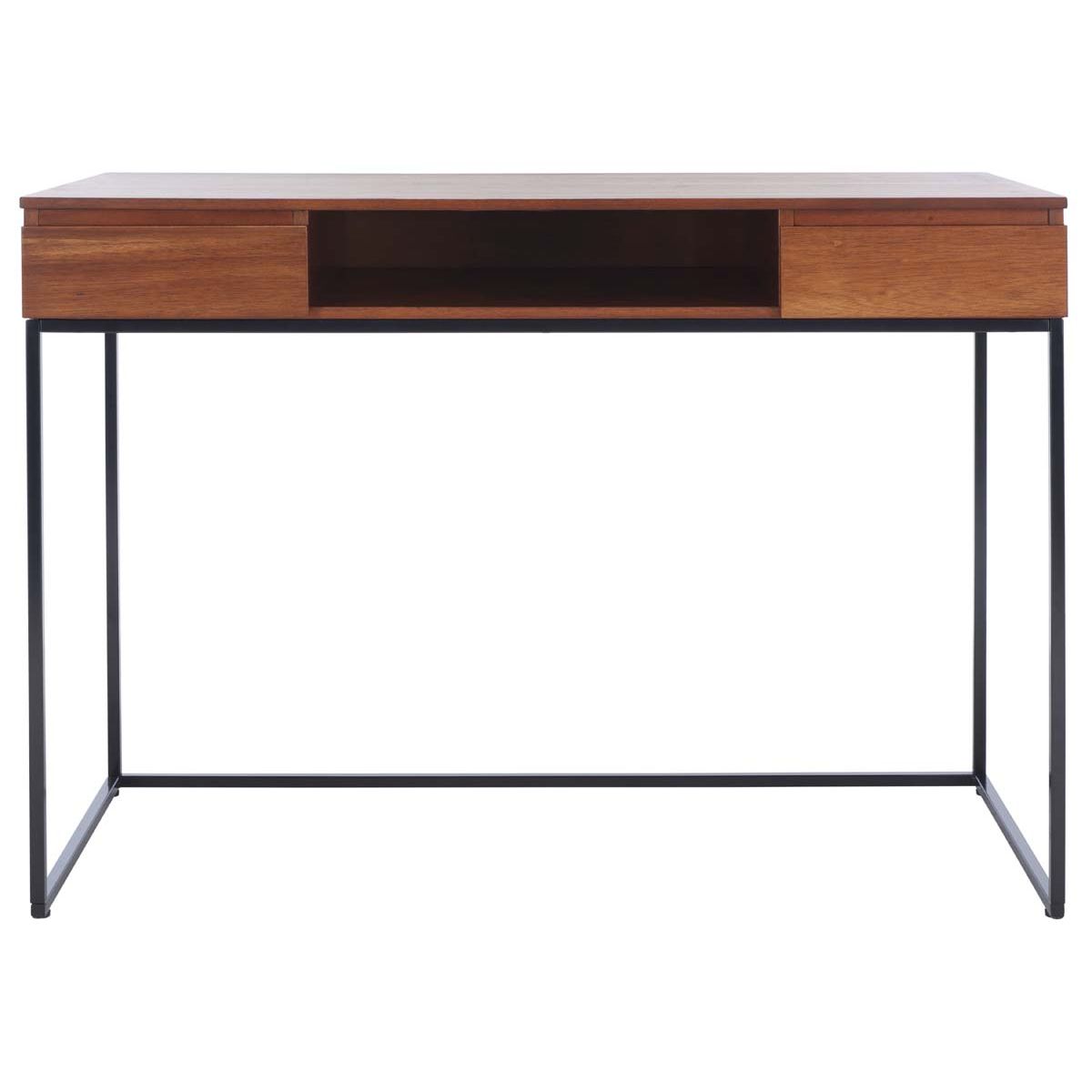 Safavieh Alric Desk , DSK5003 - Walnut / Black