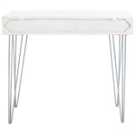 Safavieh Marigold Desk , DSK9001 - White Washed / Silver