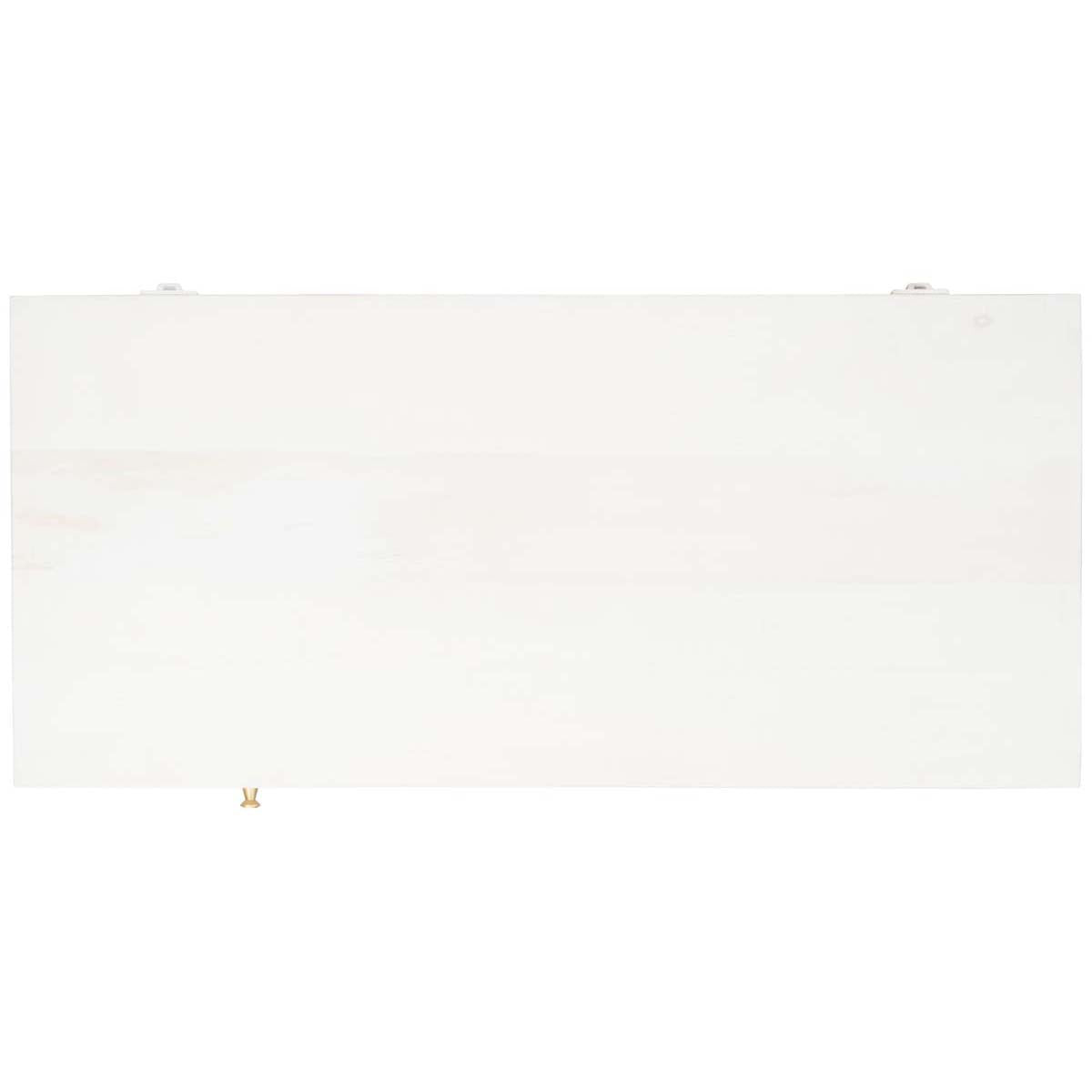 Safavieh Marigold Desk , DSK9001 - White Washed / Brass