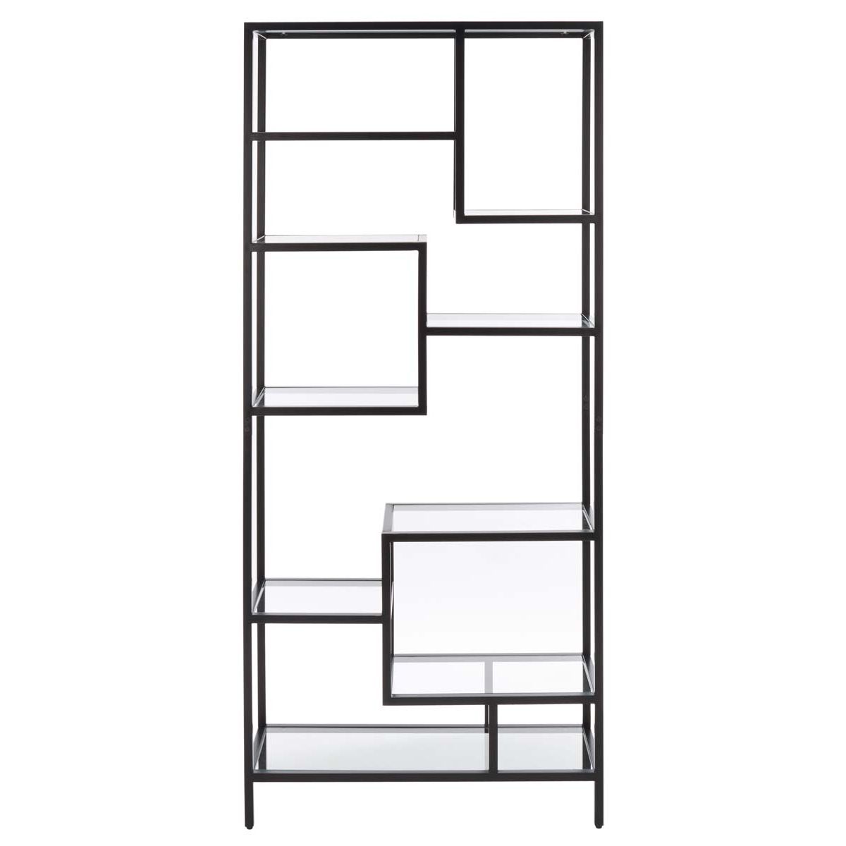 Safavieh Ramie 10 Shelf Etagere , ETG6404 - Matte Black