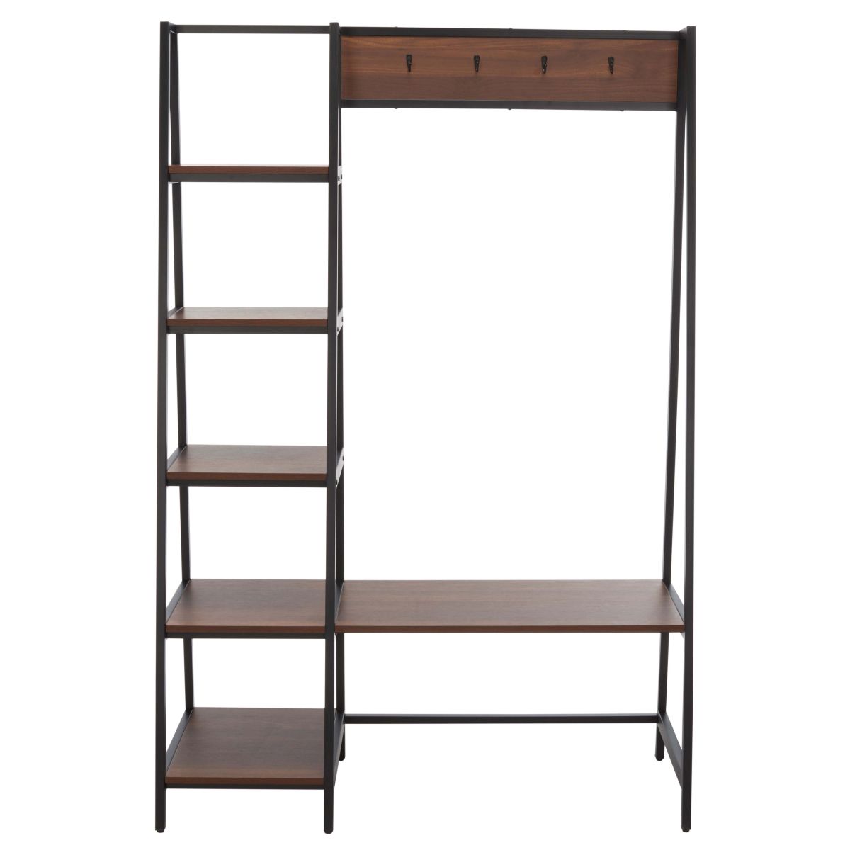 Safavieh Akasha Etagere , ETG9300 - Walnut /Black