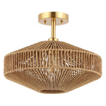 Safavieh Janora Flush Mount , FLU4106 - Natural / Gold