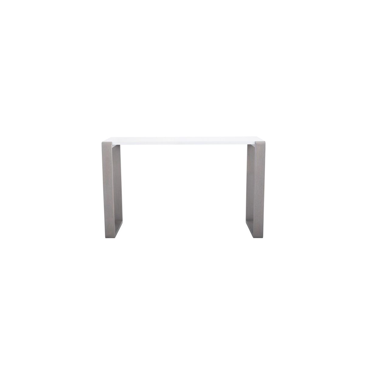 Safavieh Bartholomew Mid Century Scandinavian Lacquer Console Table , FOX4209 - White/Grey