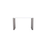 Safavieh Bartholomew Mid Century Scandinavian Lacquer Console Table , FOX4209 - White/Grey