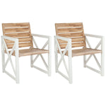 Safavieh Irina Armchair , FOX6701 - White/Oak (Set of 2)