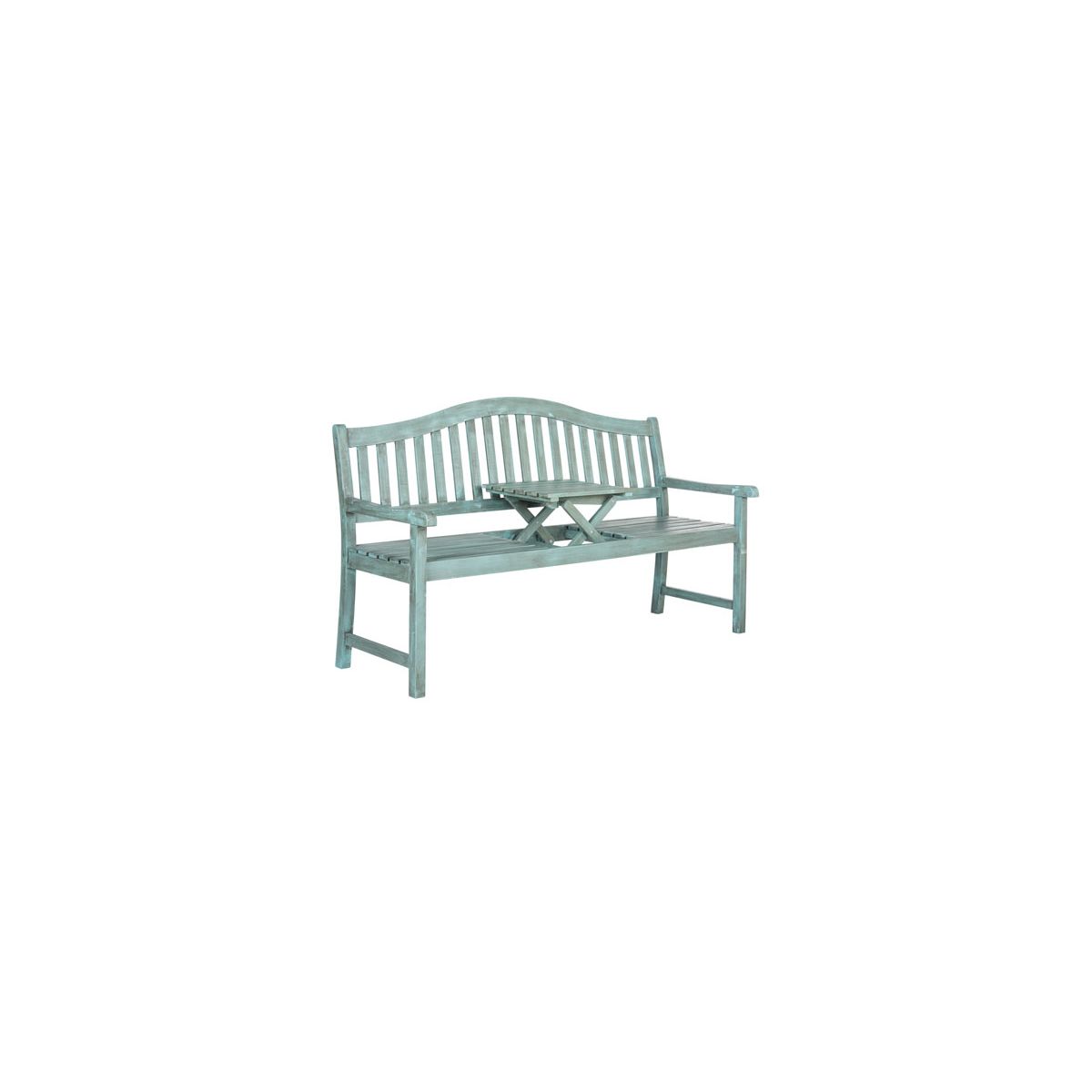 Safavieh Mischa Bench , FOX6703 - Beach House Blue