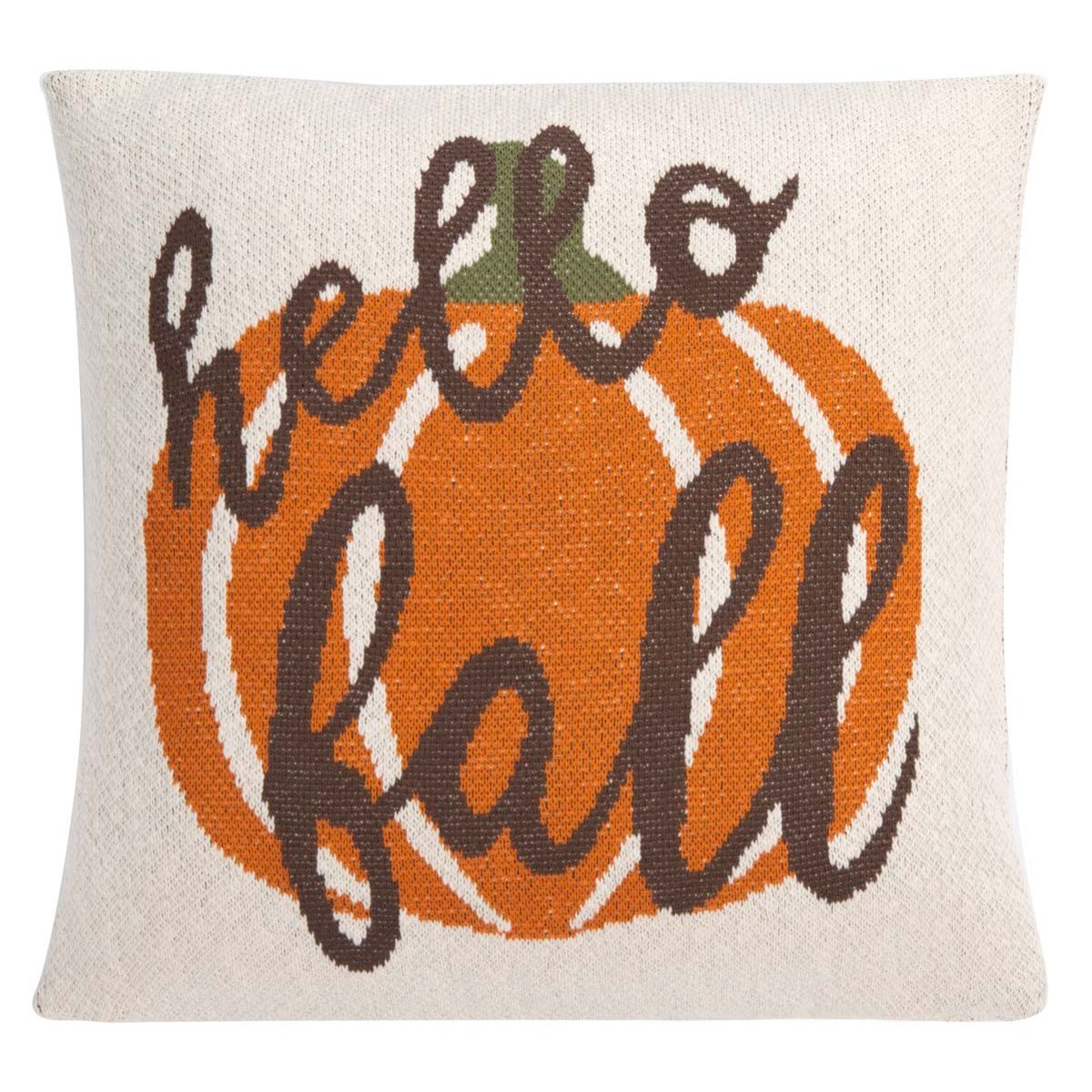 Safavieh Hello Fall Pillow , HOL3204 - Beige / Orange