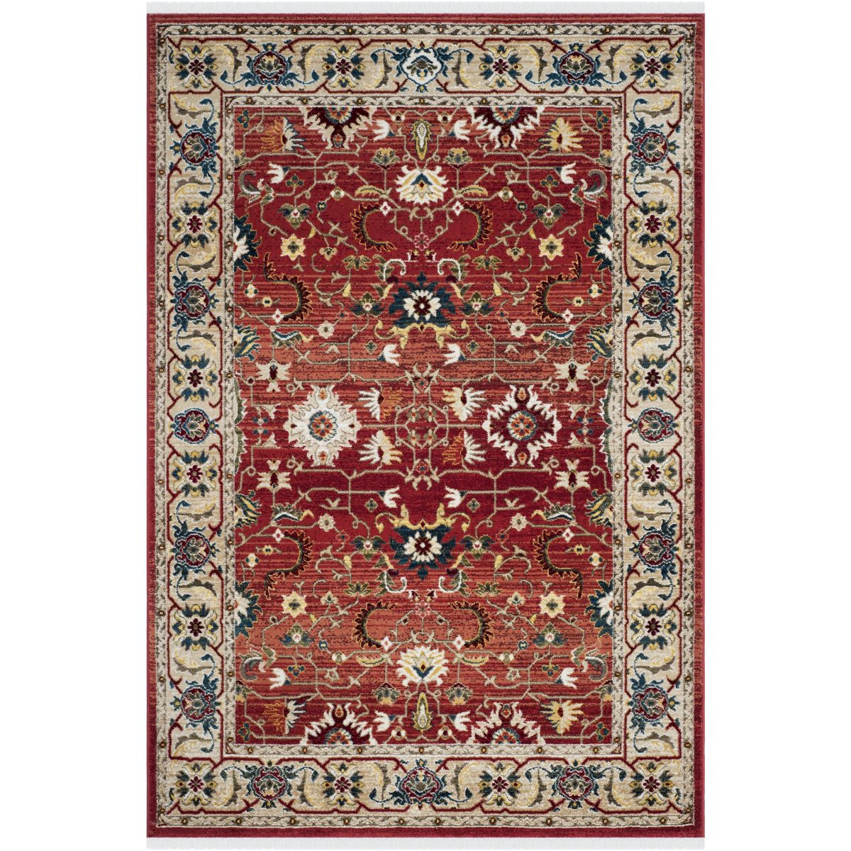 Lauren Ralph Lauren Ines Rug, LRL1293 - RED / BEIGE