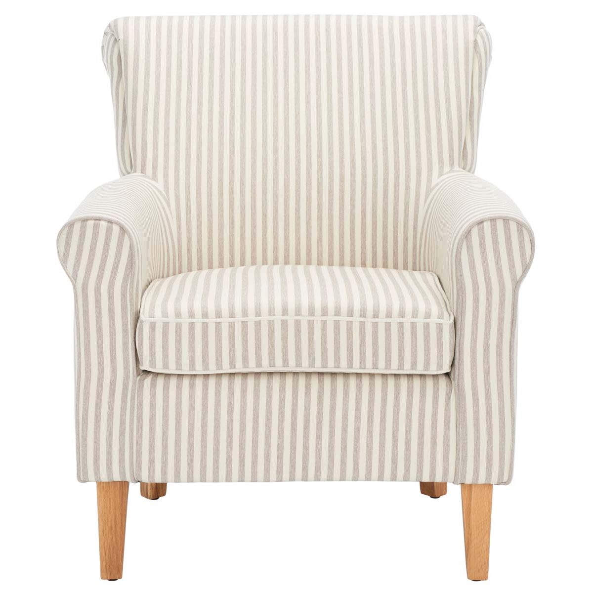 Safavieh Hazina Club Chair , MCR1002 - Beige Stripe