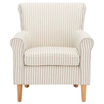 Safavieh Hazina Club Chair , MCR1002 - Beige Stripe