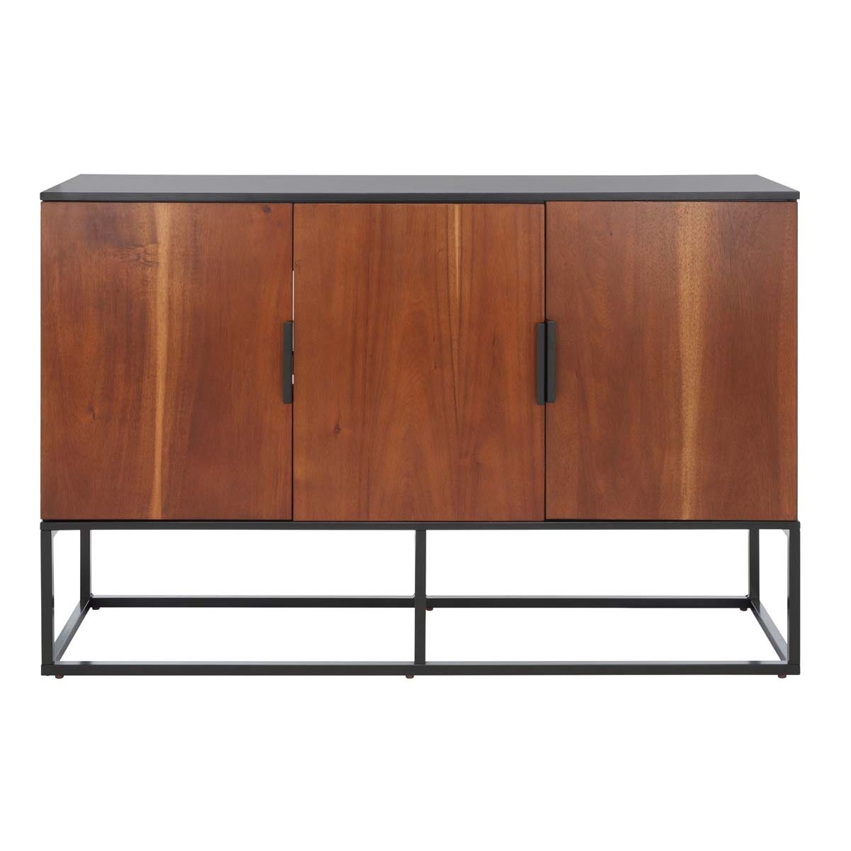 Safavieh Vance 3 Door 2 Shelf Sideboard , MED5007 - Brown/Black