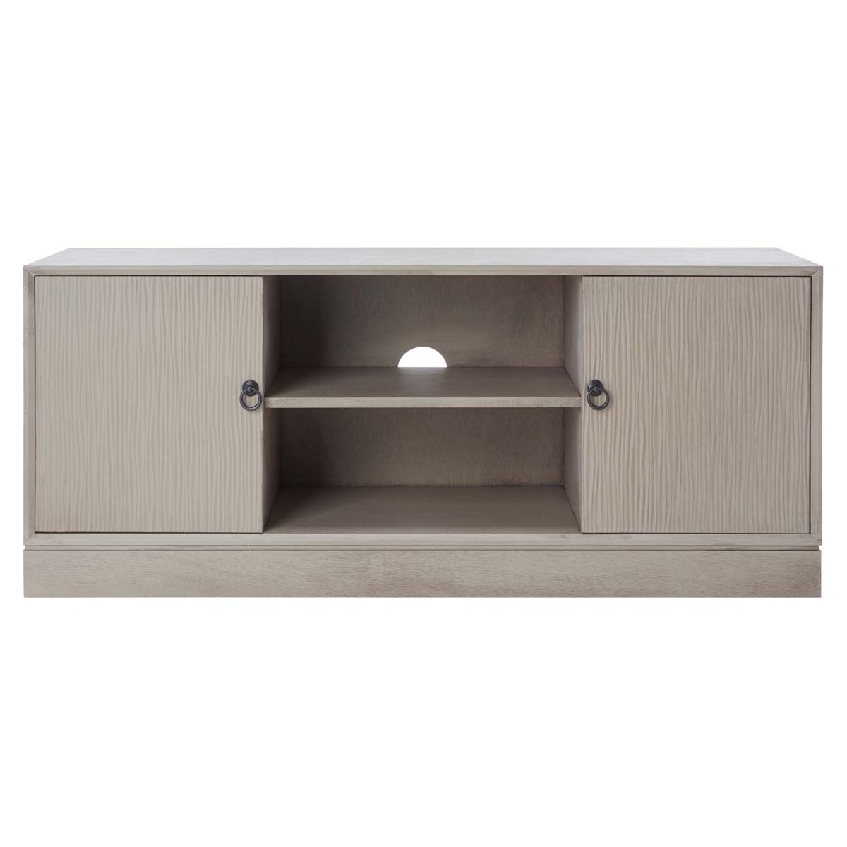 Safavieh Aliyah 2Dr 1 Shelf Media Stand , MED5710 - Greige