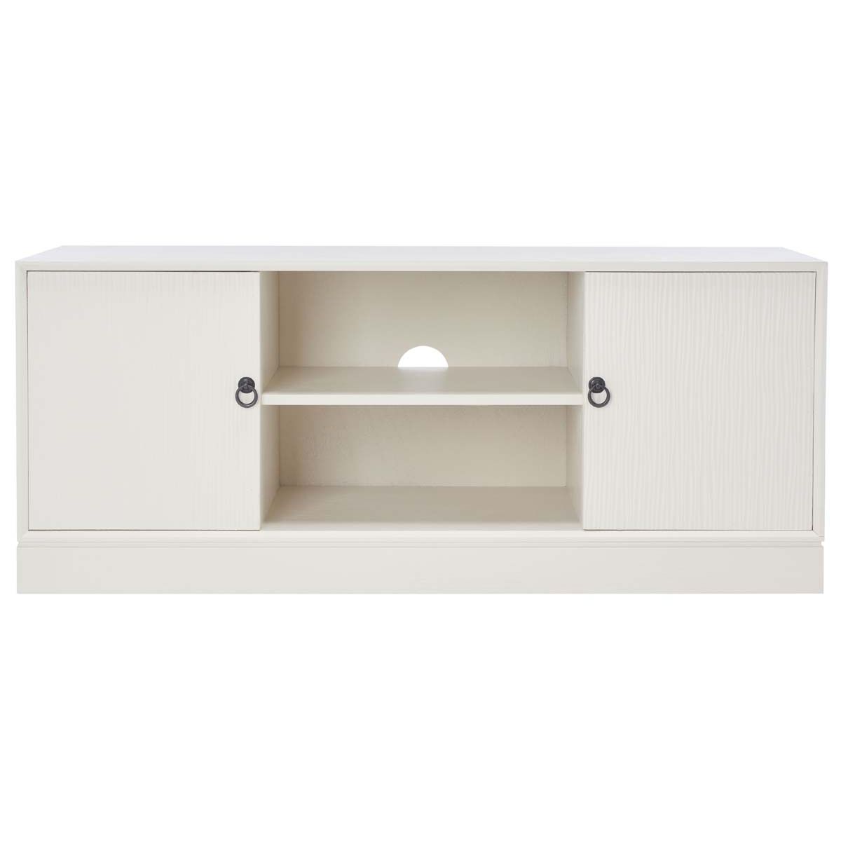 Safavieh Aliyah 2Dr 1 Shelf Media Stand , MED5710 - White