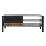 Safavieh Errington 2 Shelf Media Stand , MED9000 - Black / Gold Accents