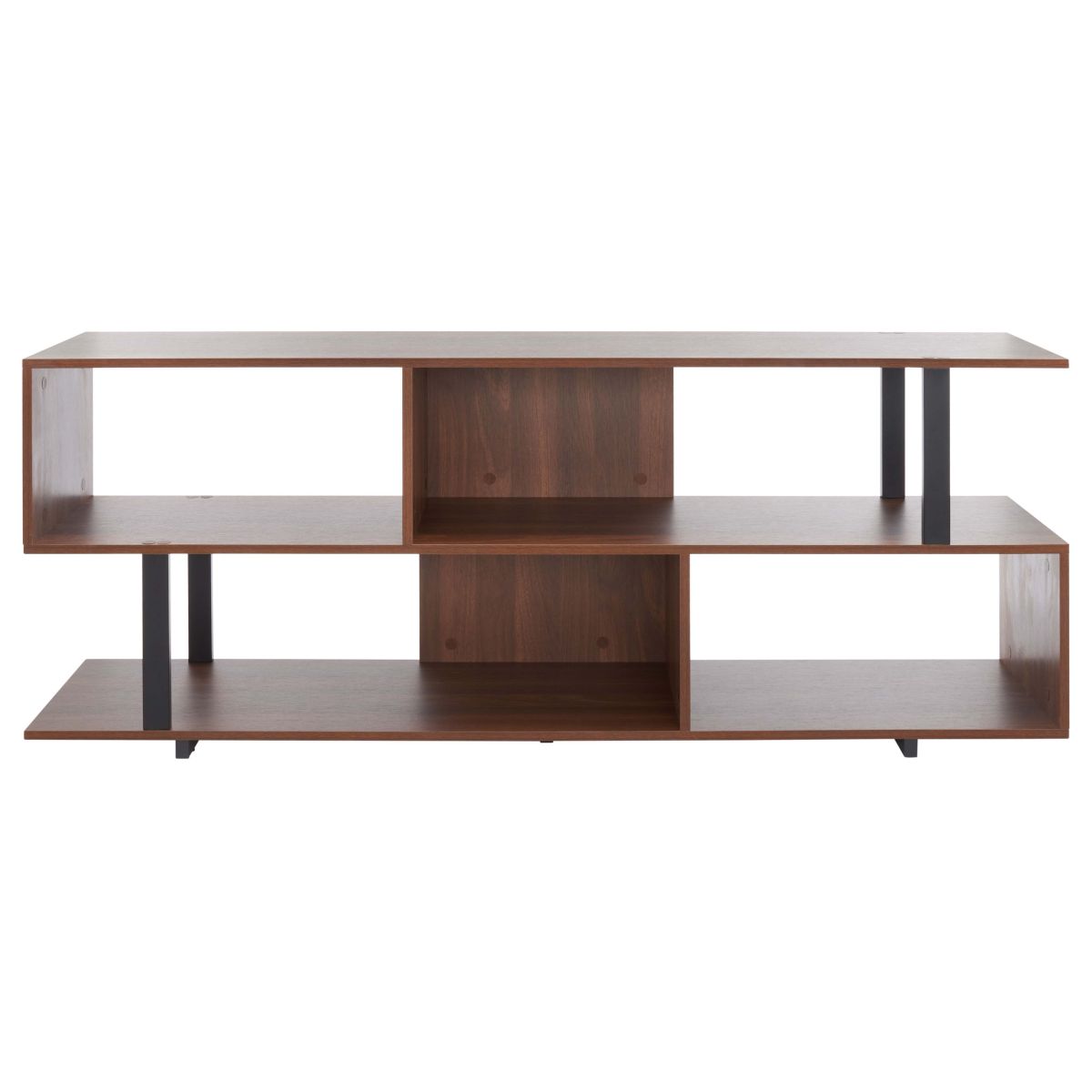 Safavieh Jarrett Large Media Stand , MED9300 - Walnut / Black