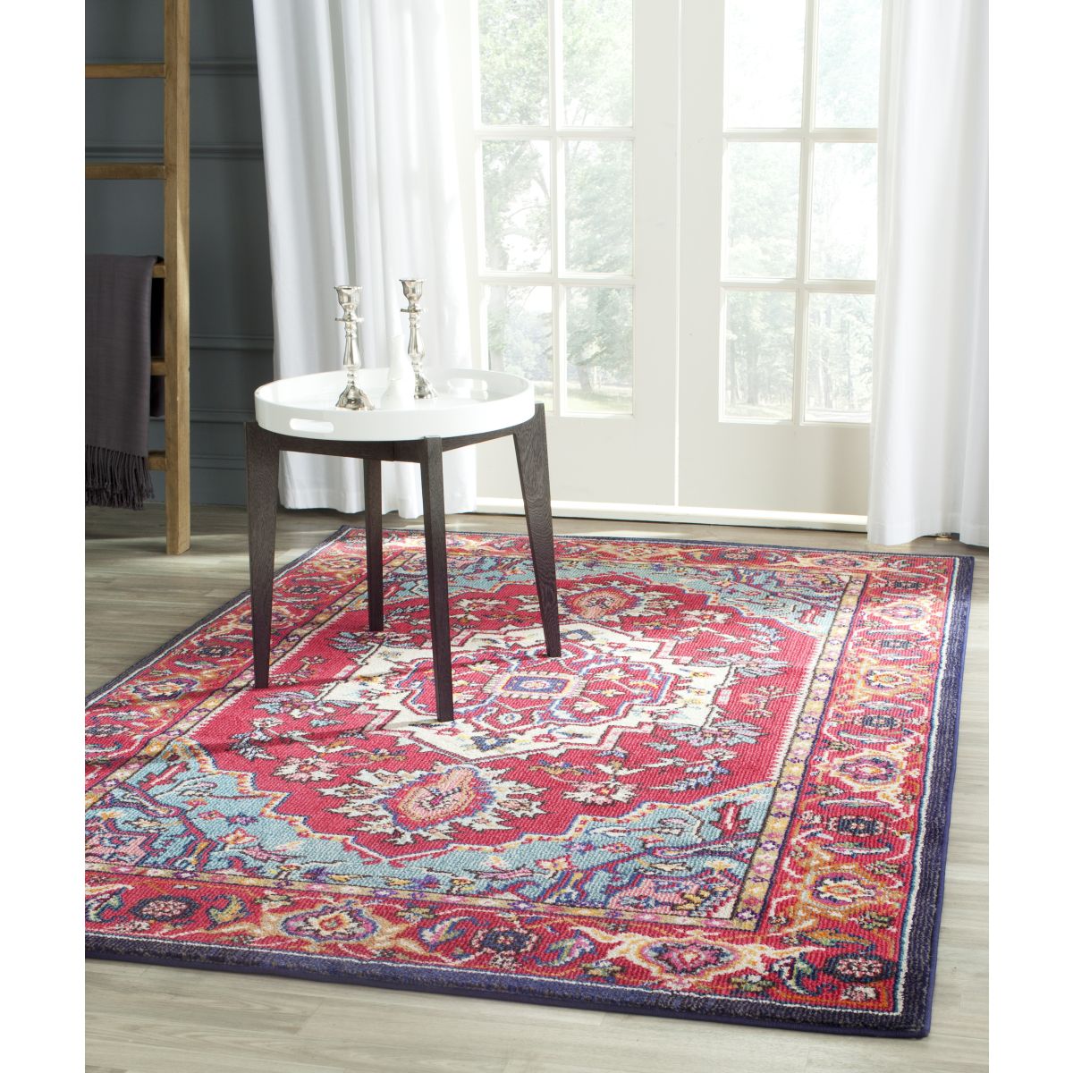 Safavieh Monaco 207 Rug, MNC207 - RED / TURQUOISE