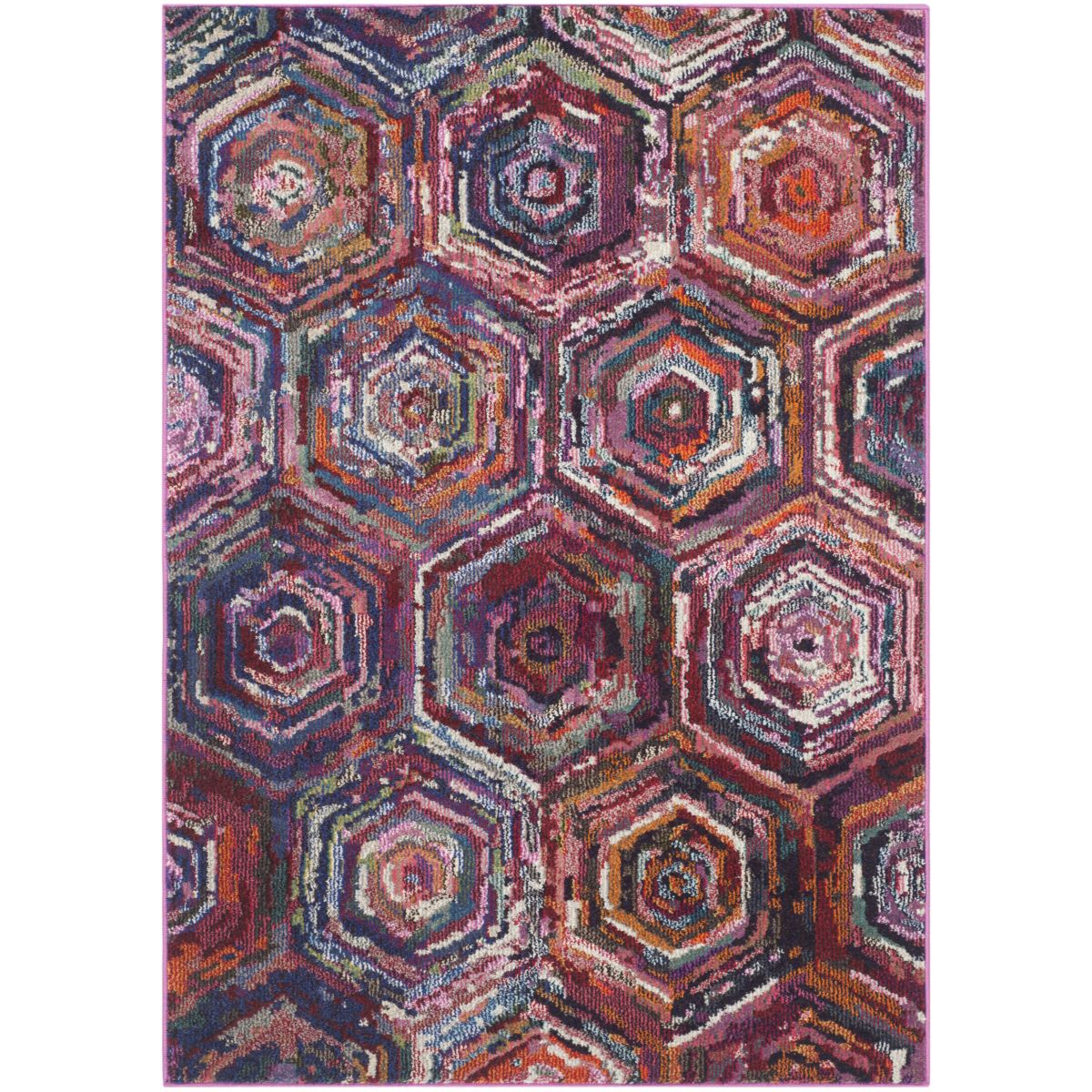 Safavieh Monaco 224 Rug, MNC224 - PINK / MULTI