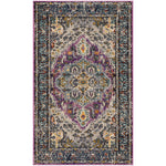 Safavieh Monaco 251 Rug, MNC251 - VIOLET / LIGHT BLUE