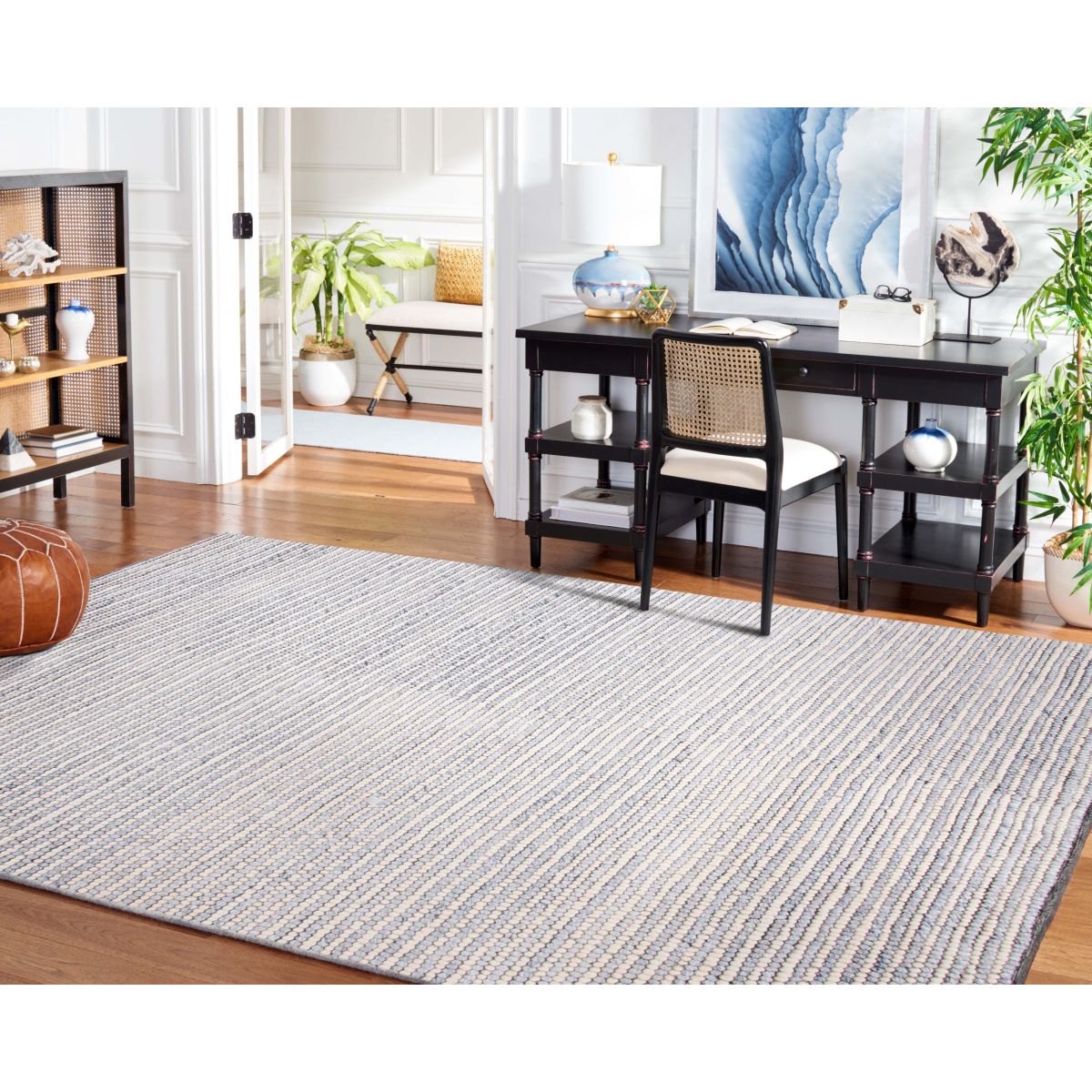 Safavieh Natura 220 Rug, NAT220 - IVORY / BLUE