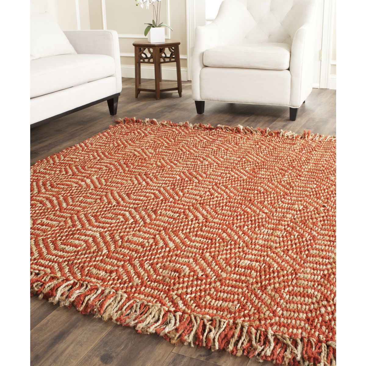 Safavieh Natural Fiber 445 Rug, NF445 - RUST