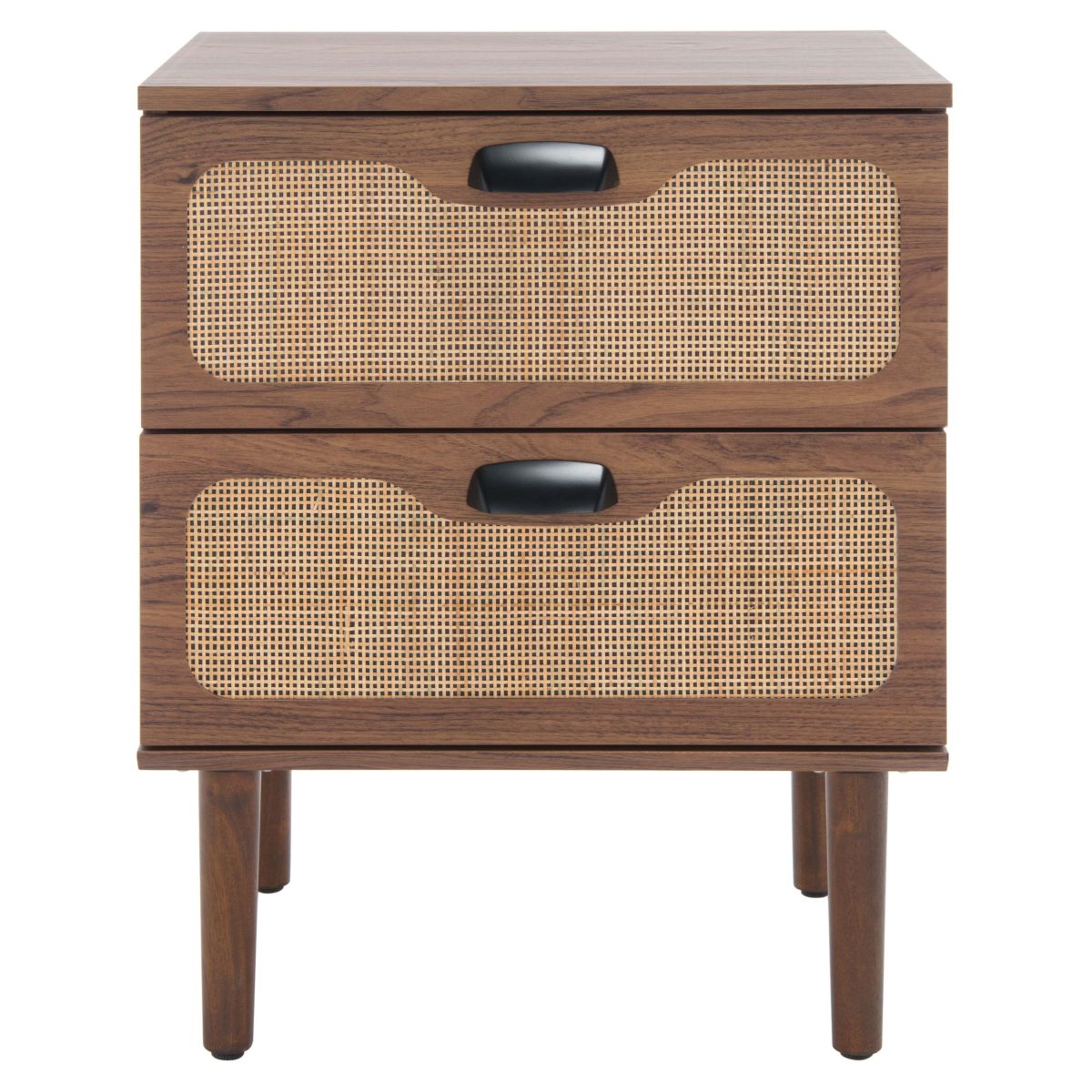 Safavieh Irelia 2 Drawer Nightstand , NST9602 - Walnut